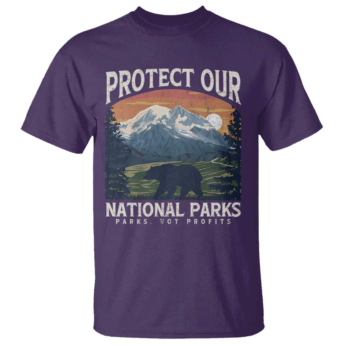 Protect Our National Parks T Shirt Vintage NPS Bear Mountains