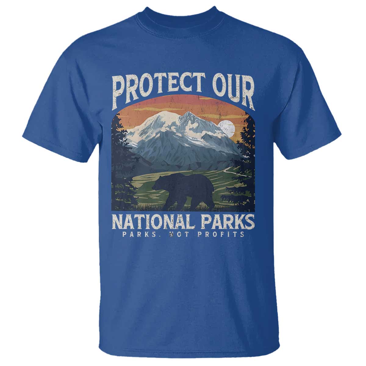 Protect Our National Parks T Shirt Vintage NPS Bear Mountains