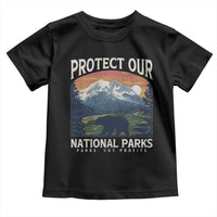 Protect Our National Parks Toddler T Shirt Vintage NPS Bear Mountains