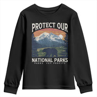 Protect Our National Parks Youth Sweatshirt Vintage NPS Bear Mountains