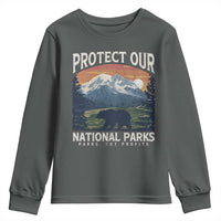 Protect Our National Parks Youth Sweatshirt Vintage NPS Bear Mountains