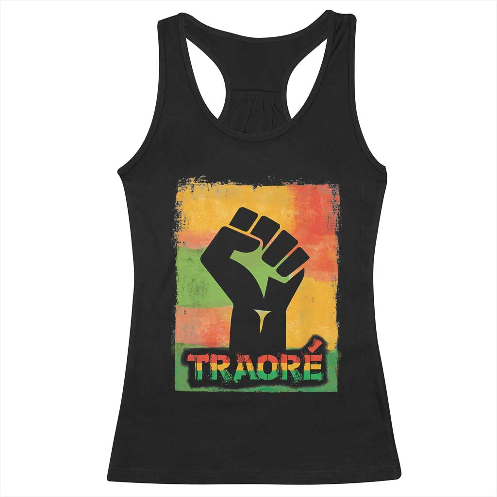 Burkina Faso Ibrahim Traoré Racerback Tank Top