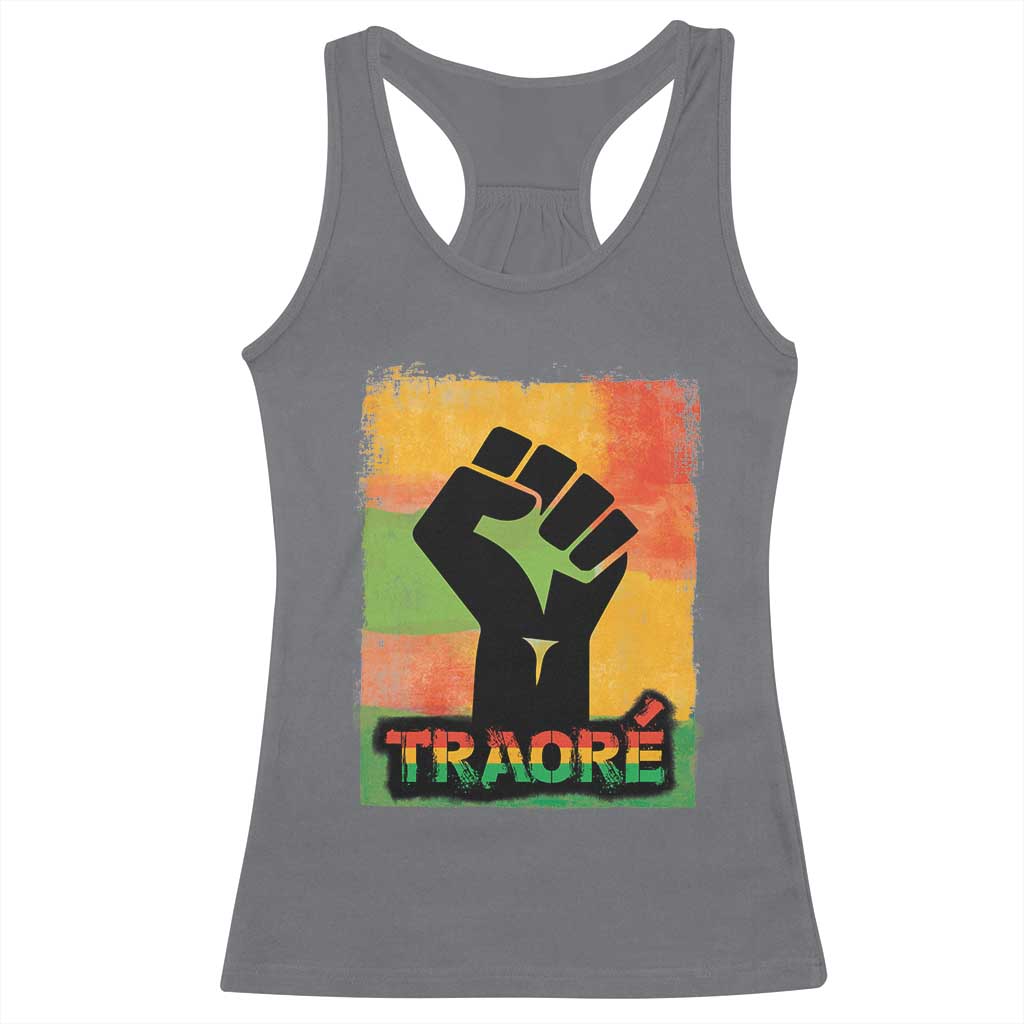 Burkina Faso Ibrahim Traoré Racerback Tank Top