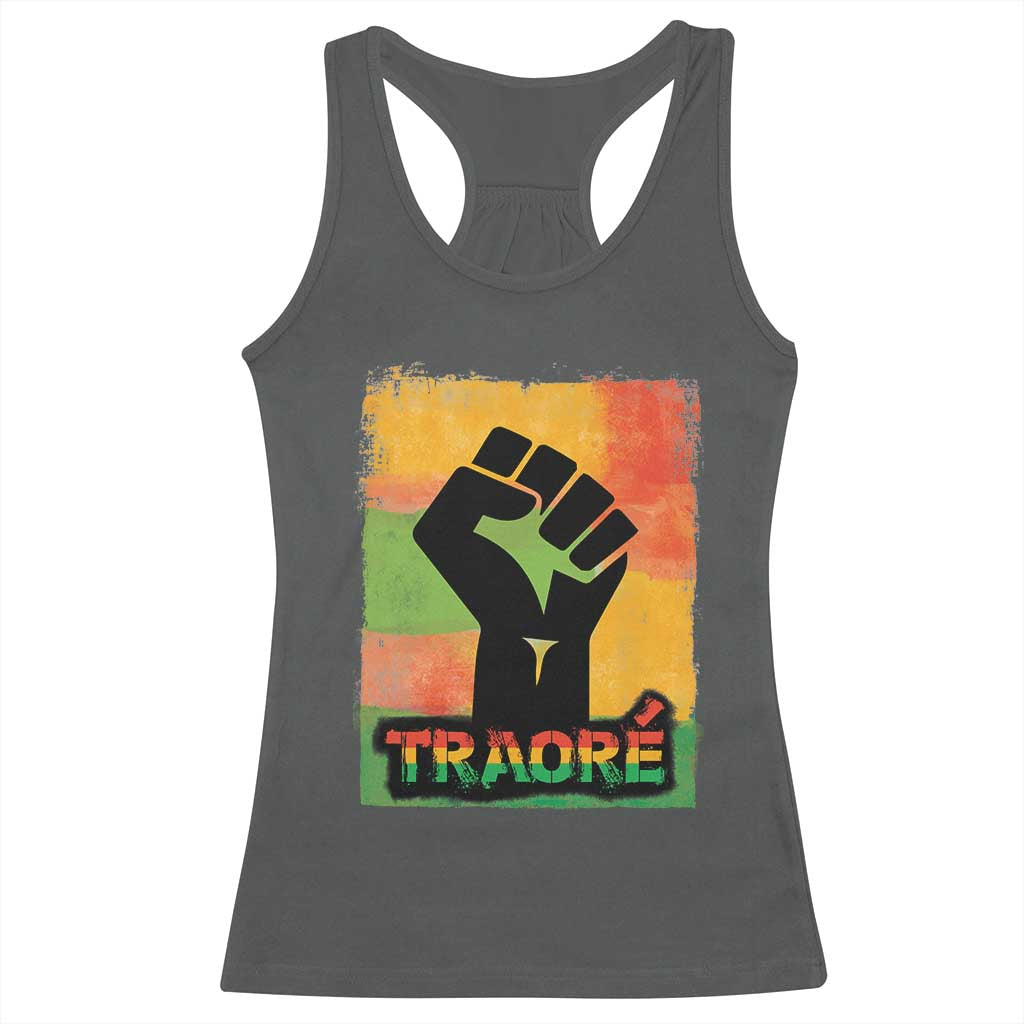 Burkina Faso Ibrahim Traoré Racerback Tank Top
