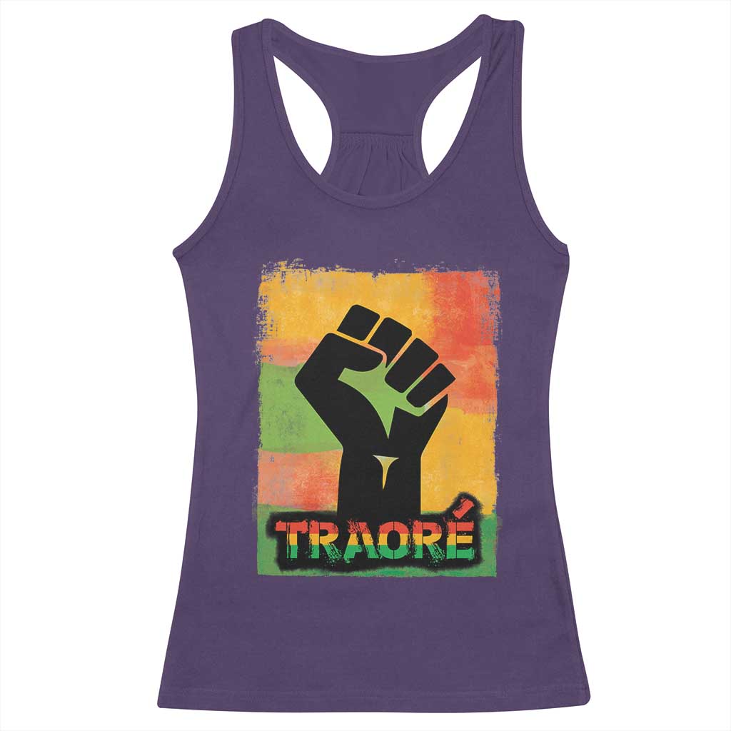 Burkina Faso Ibrahim Traoré Racerback Tank Top