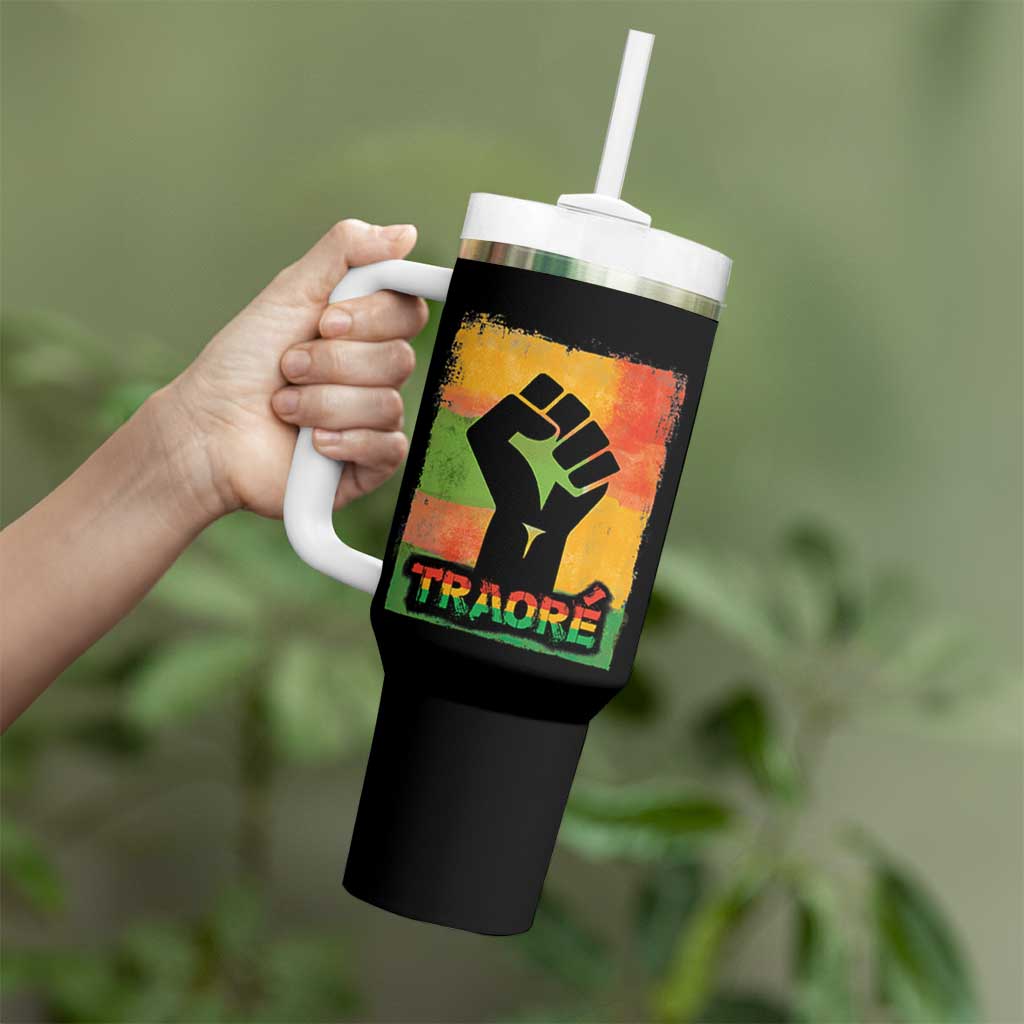 Burkina Faso Ibrahim Traoré Tumbler With Handle