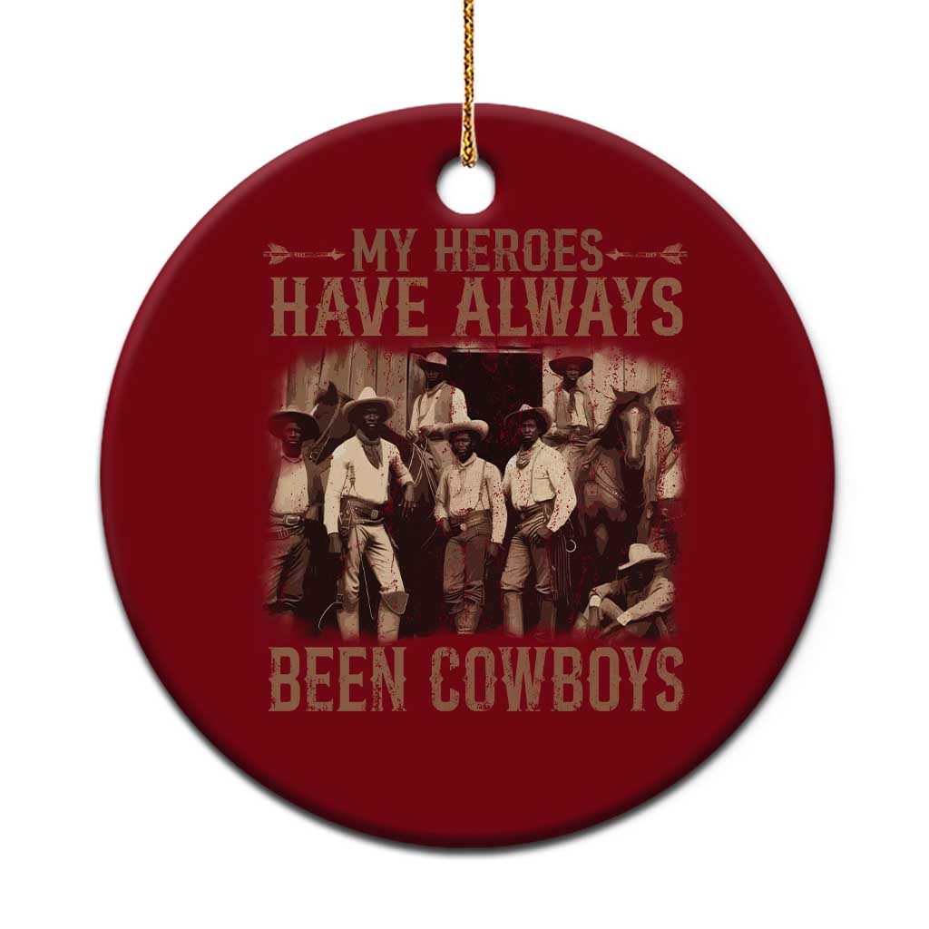 Black Cowboys Ceramic Ornament Western Rodeo Melanin Black History Texas Men - Wonder Print Shop