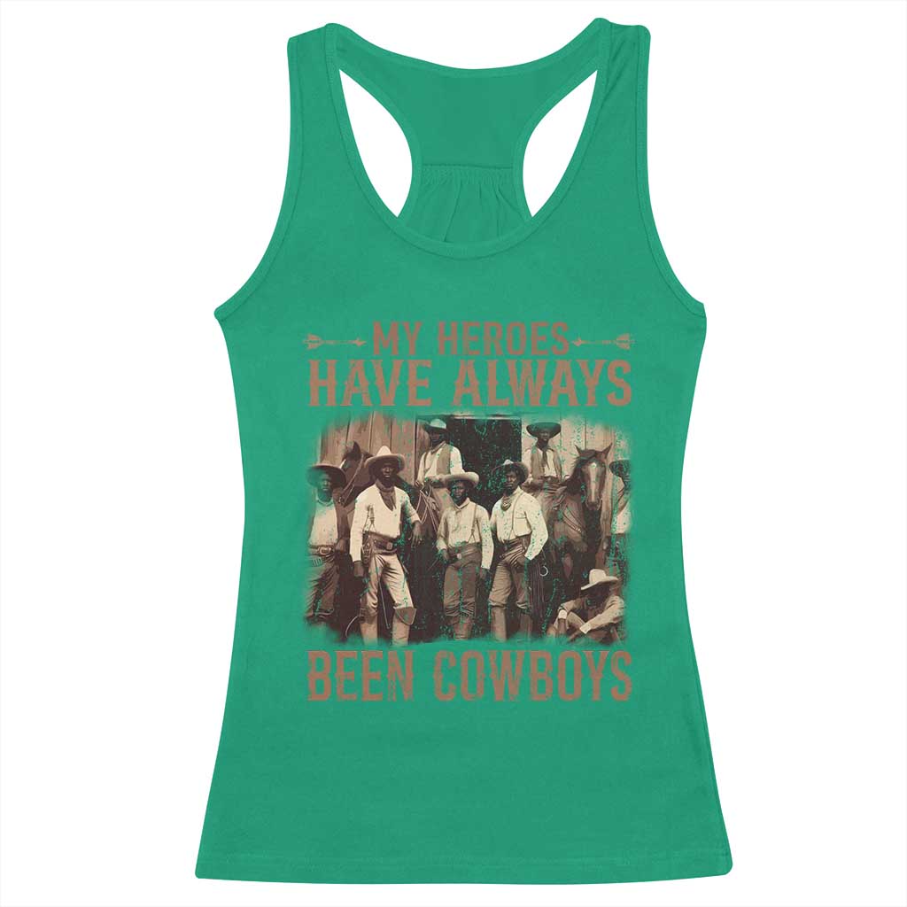 Black Cowboys Racerback Tank Top Western Rodeo Melanin Black History Texas Men