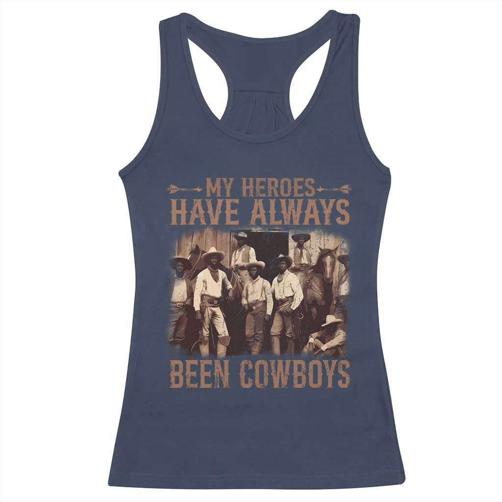 Black Cowboys Racerback Tank Top Western Rodeo Melanin Black History Texas Men