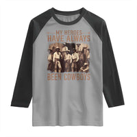 Black Cowboys Raglan Shirt Western Rodeo Melanin Black History Texas Men