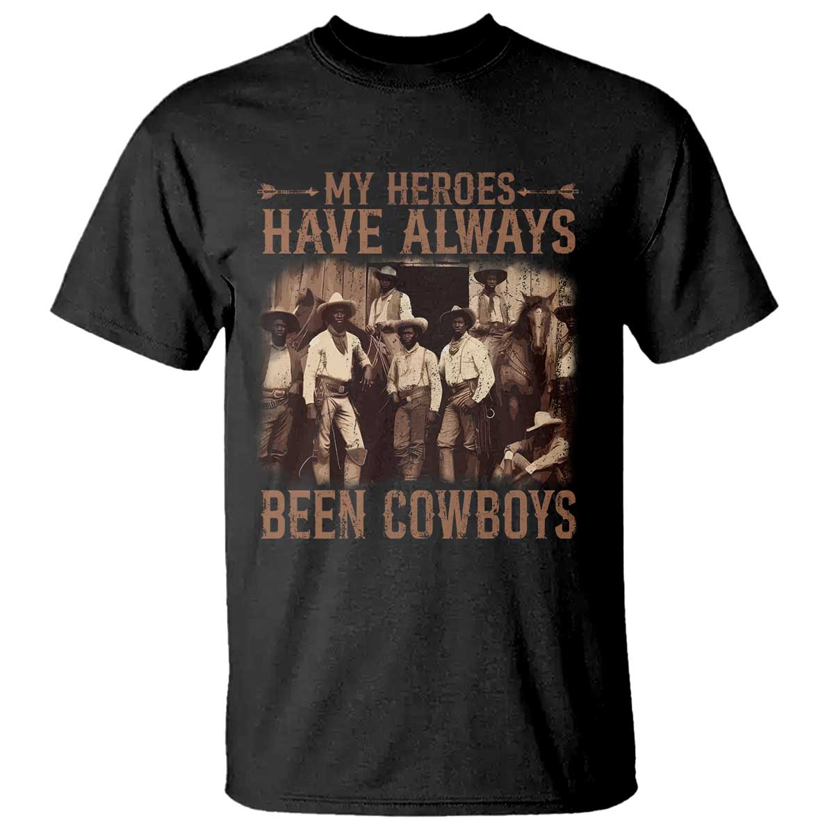 Black Cowboys T Shirt Western Rodeo Melanin Black History Texas Men