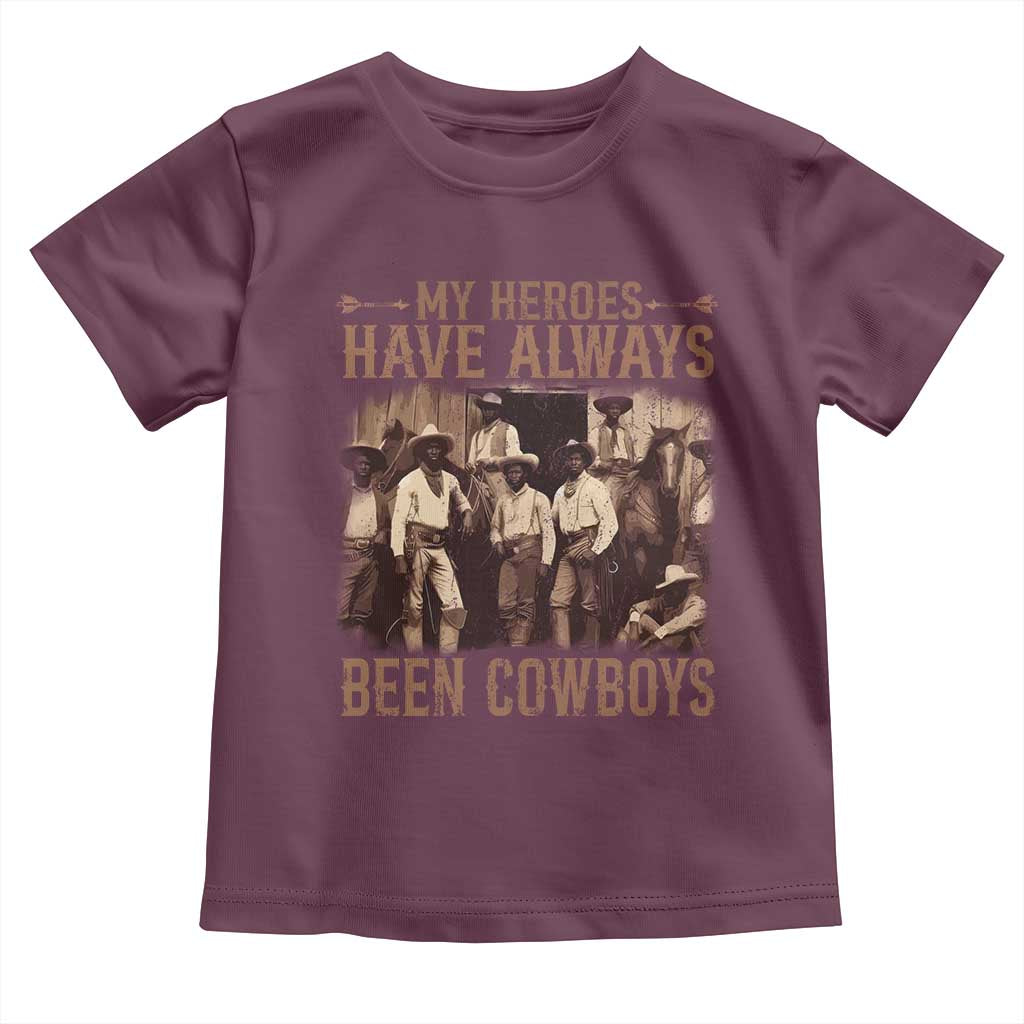 Black Cowboys Toddler T Shirt Western Rodeo Melanin Black History Texas Men
