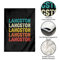 Langston Garden Flag Oklahoma Retro Vintage City
