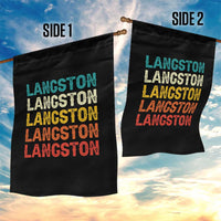 Langston Garden Flag Oklahoma Retro Vintage City