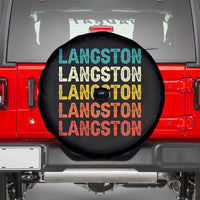 Langston Spare Tire Cover Oklahoma Retro Vintage City