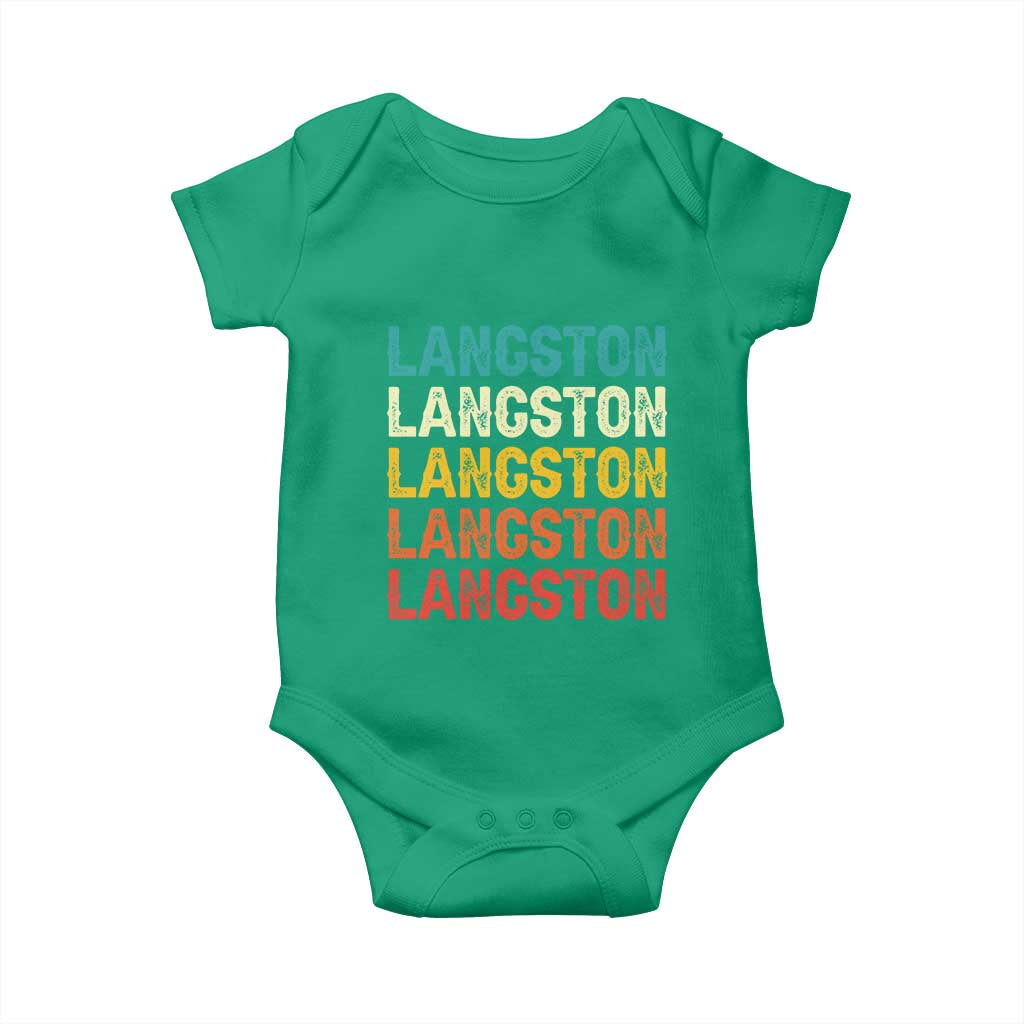 Langston Baby Onesie Oklahoma Retro Vintage City