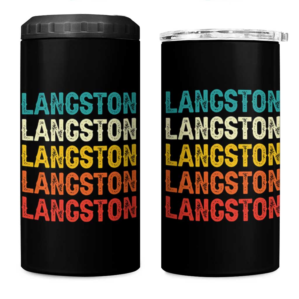 Langston 4 in 1 Can Cooler Tumbler Oklahoma Retro Vintage City
