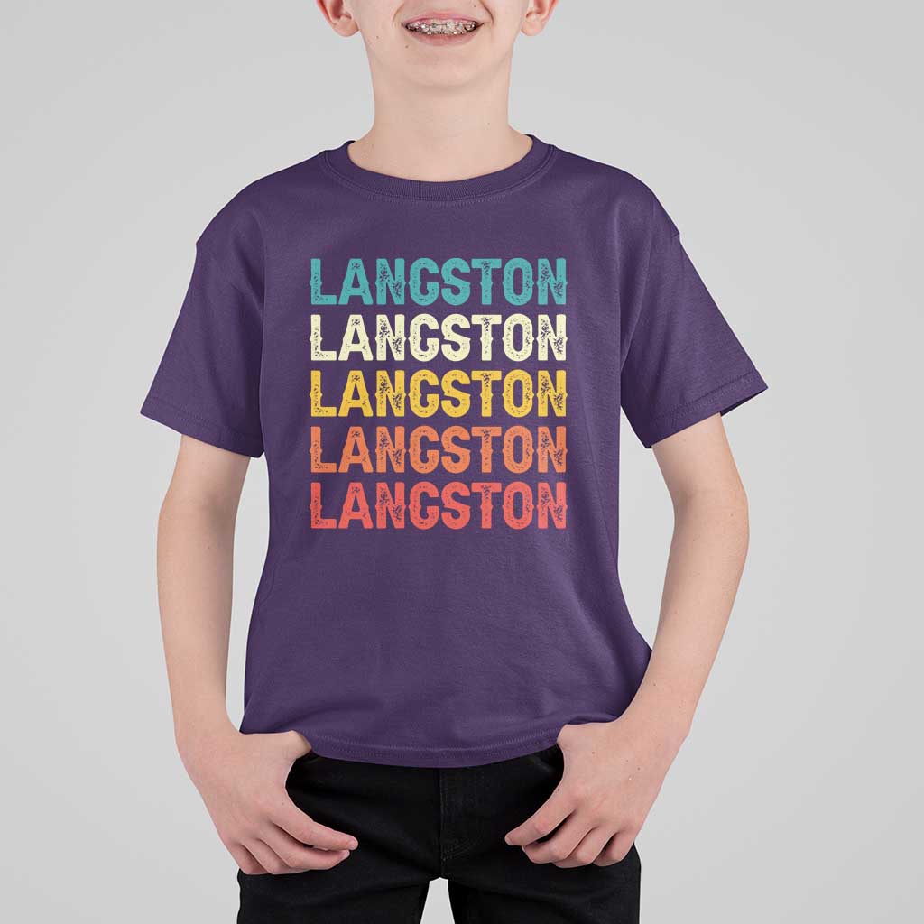 Langston T Shirt For Kid Oklahoma Retro Vintage City