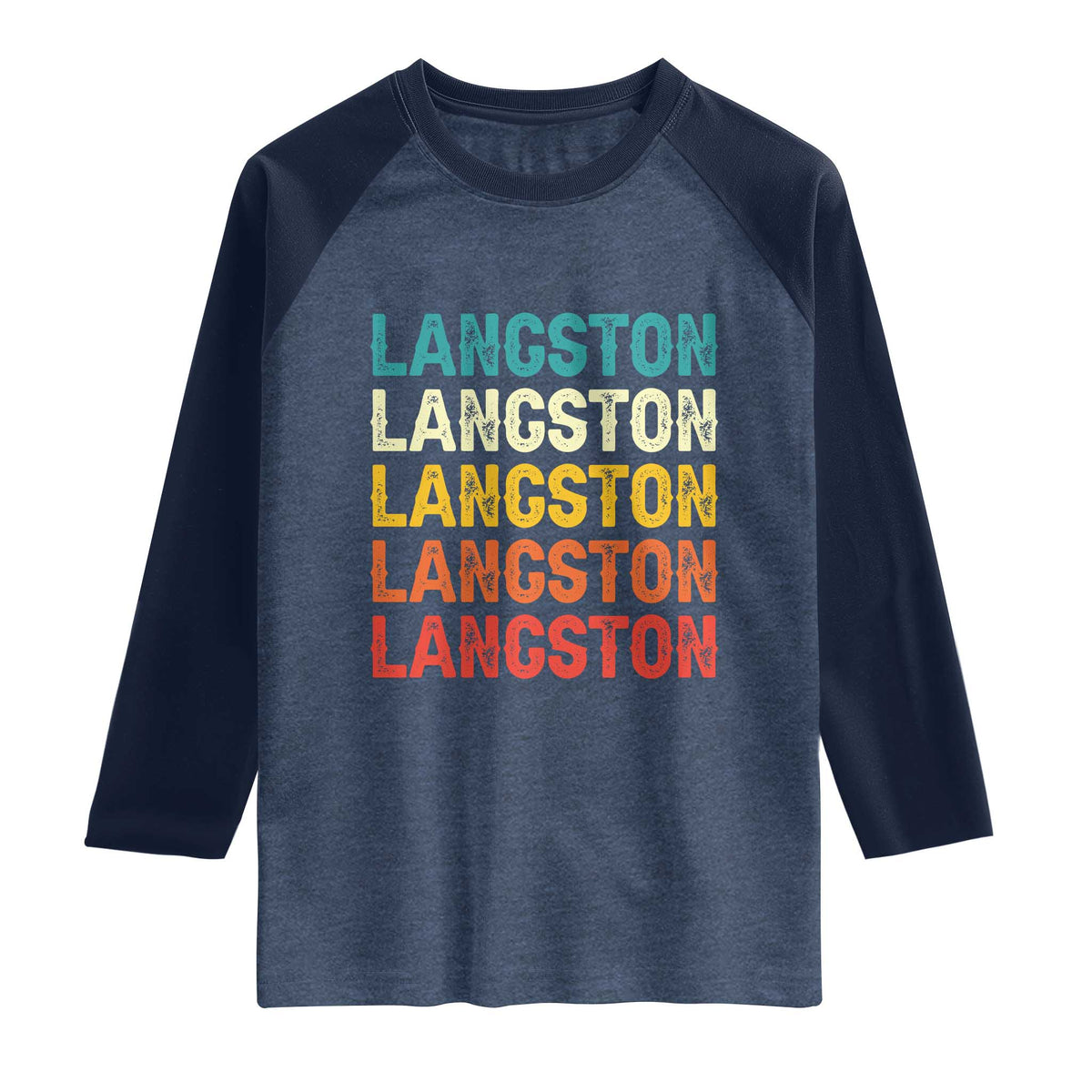 Langston Raglan Shirt Oklahoma Retro Vintage City