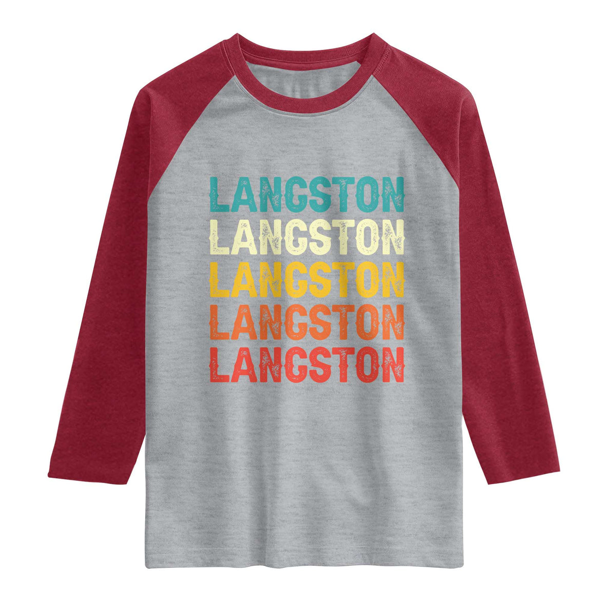 Langston Raglan Shirt Oklahoma Retro Vintage City