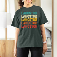 Langston T Shirt For Women Oklahoma Retro Vintage City