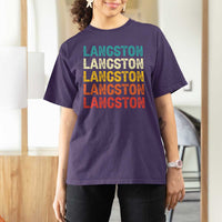 Langston T Shirt For Women Oklahoma Retro Vintage City