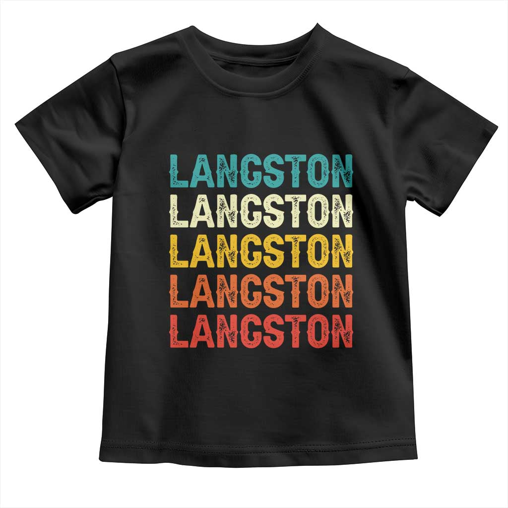 Langston Toddler T Shirt Oklahoma Retro Vintage City