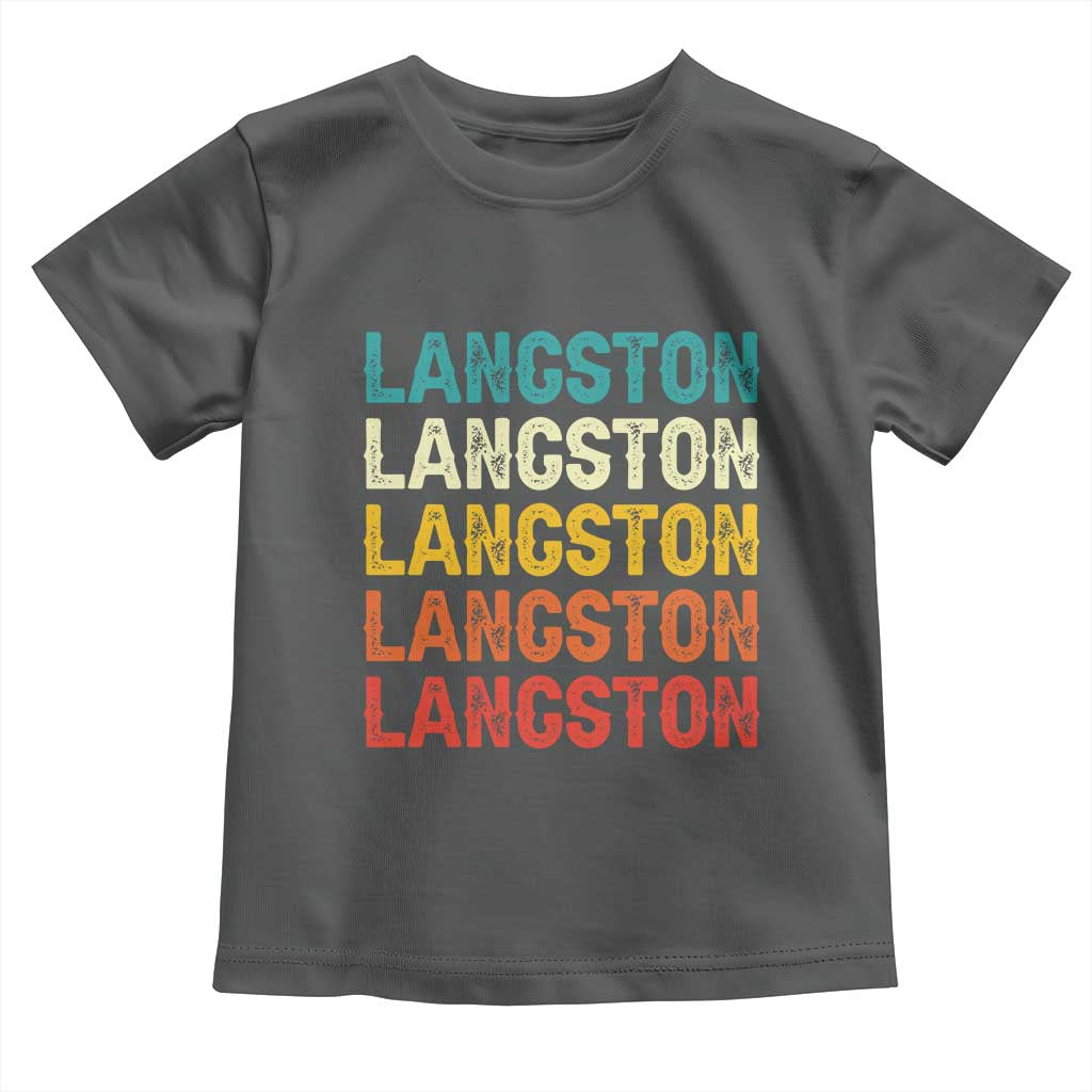 Langston Toddler T Shirt Oklahoma Retro Vintage City