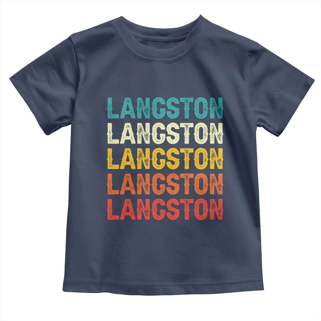 Langston Toddler T Shirt Oklahoma Retro Vintage City