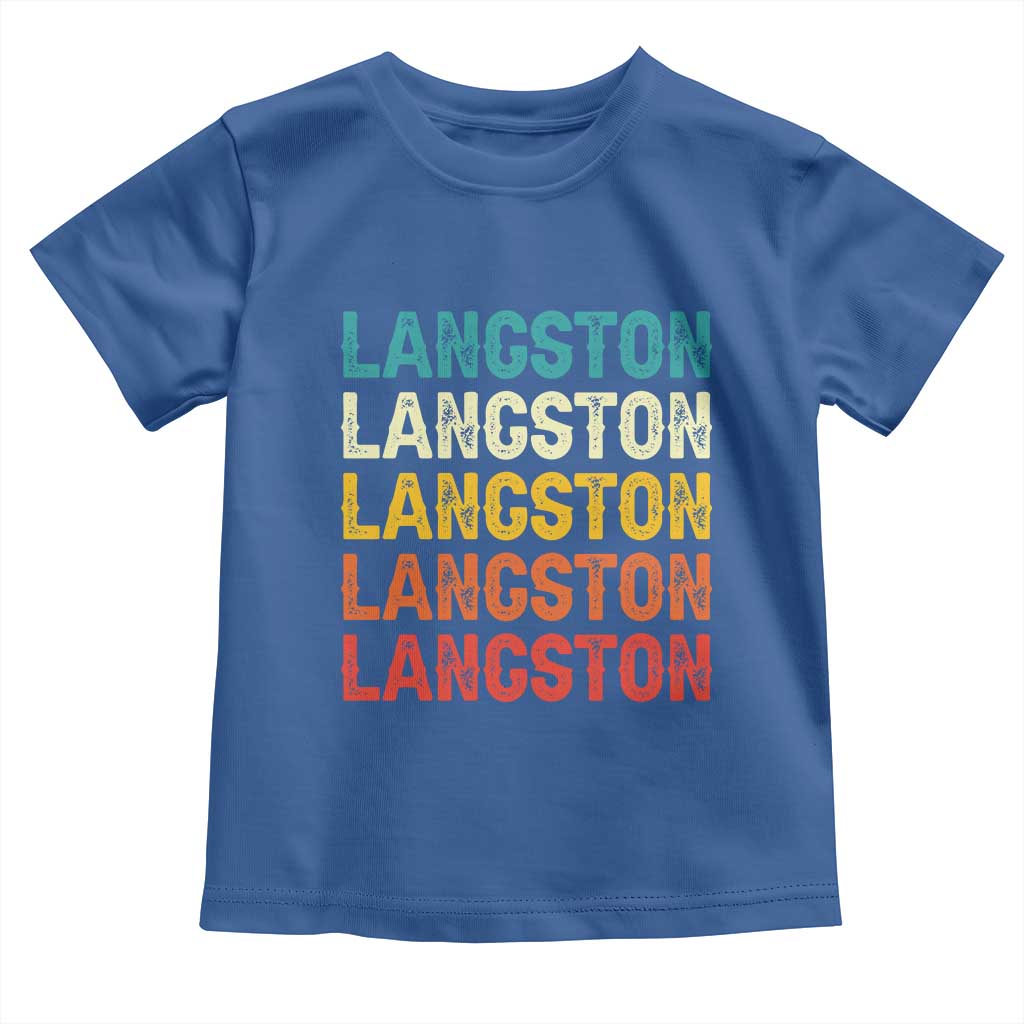 Langston Toddler T Shirt Oklahoma Retro Vintage City