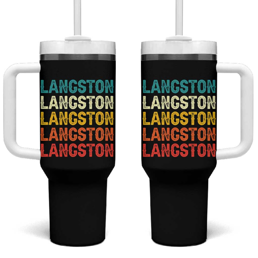 Langston Tumbler With Handle Oklahoma Retro Vintage City