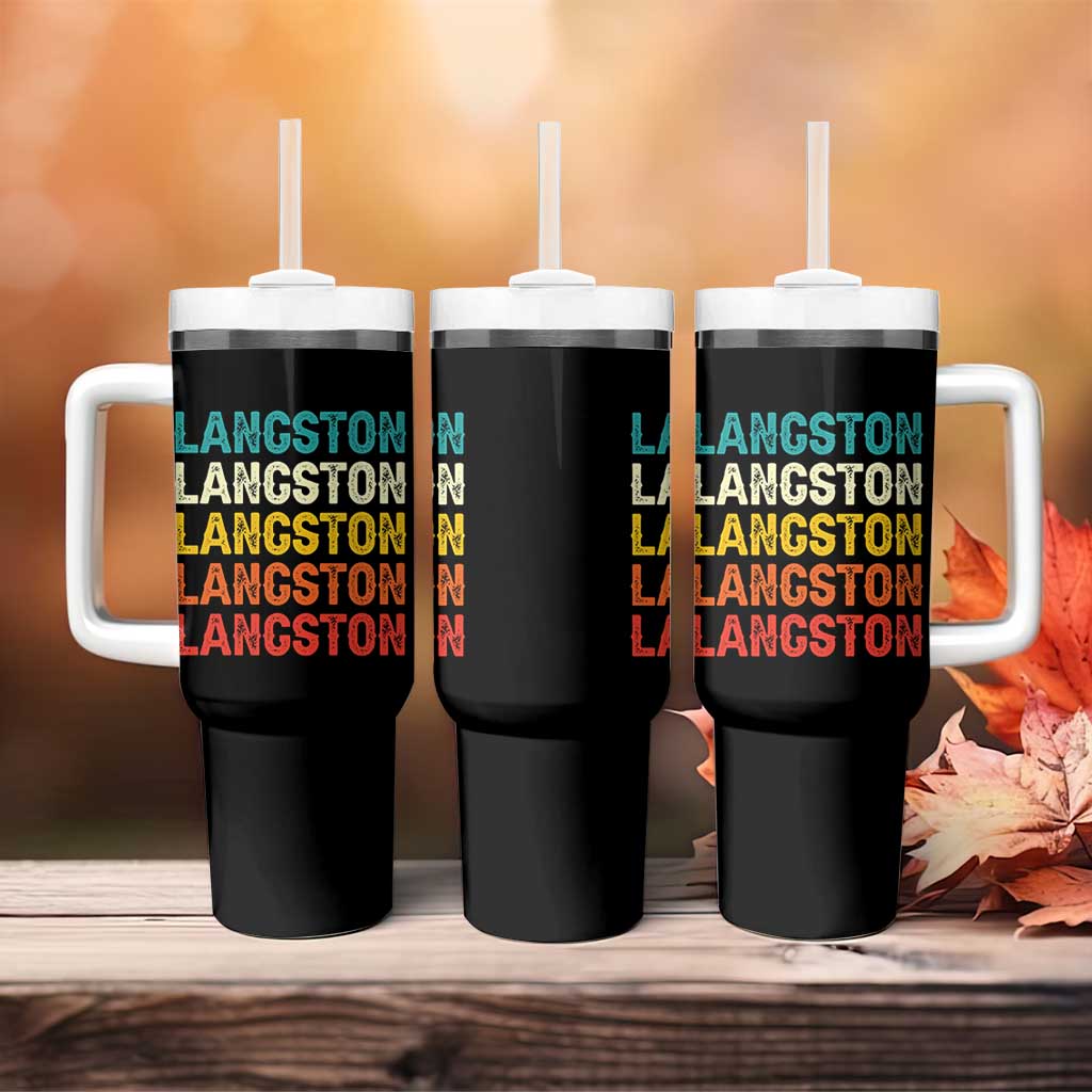 Langston Tumbler With Handle Oklahoma Retro Vintage City