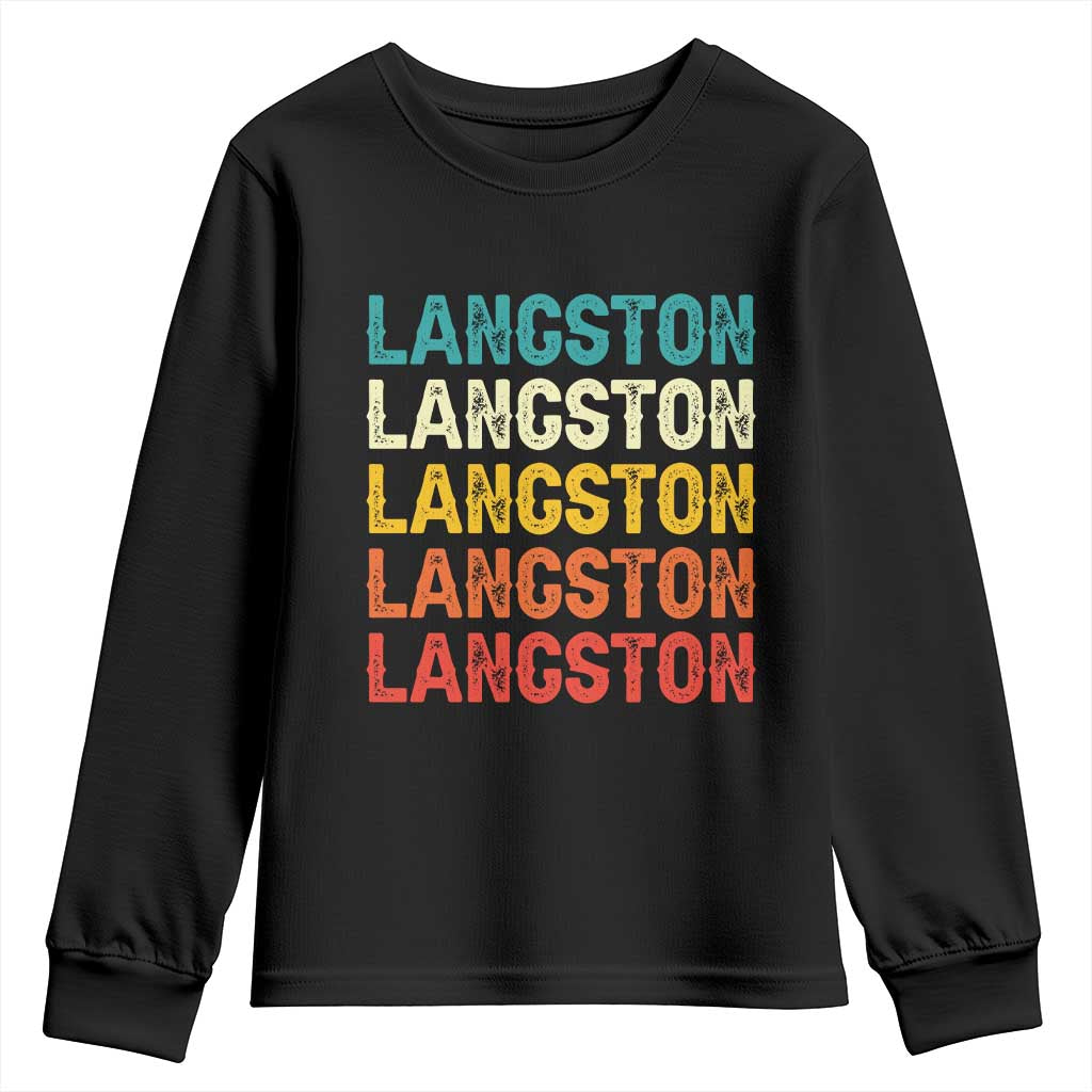 Langston Youth Sweatshirt Oklahoma Retro Vintage City