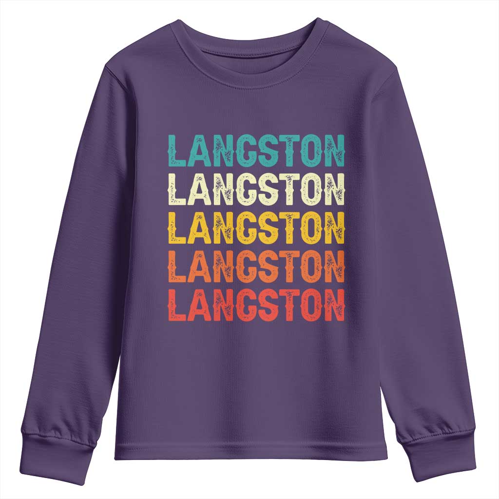 Langston Youth Sweatshirt Oklahoma Retro Vintage City