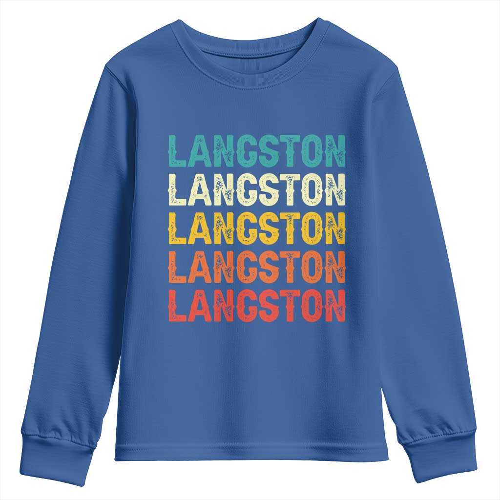 Langston Youth Sweatshirt Oklahoma Retro Vintage City