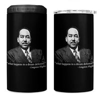 Langston Hughes 4 in 1 Can Cooler Tumbler A Dream Deferred Juneteenth Black History Civil Right