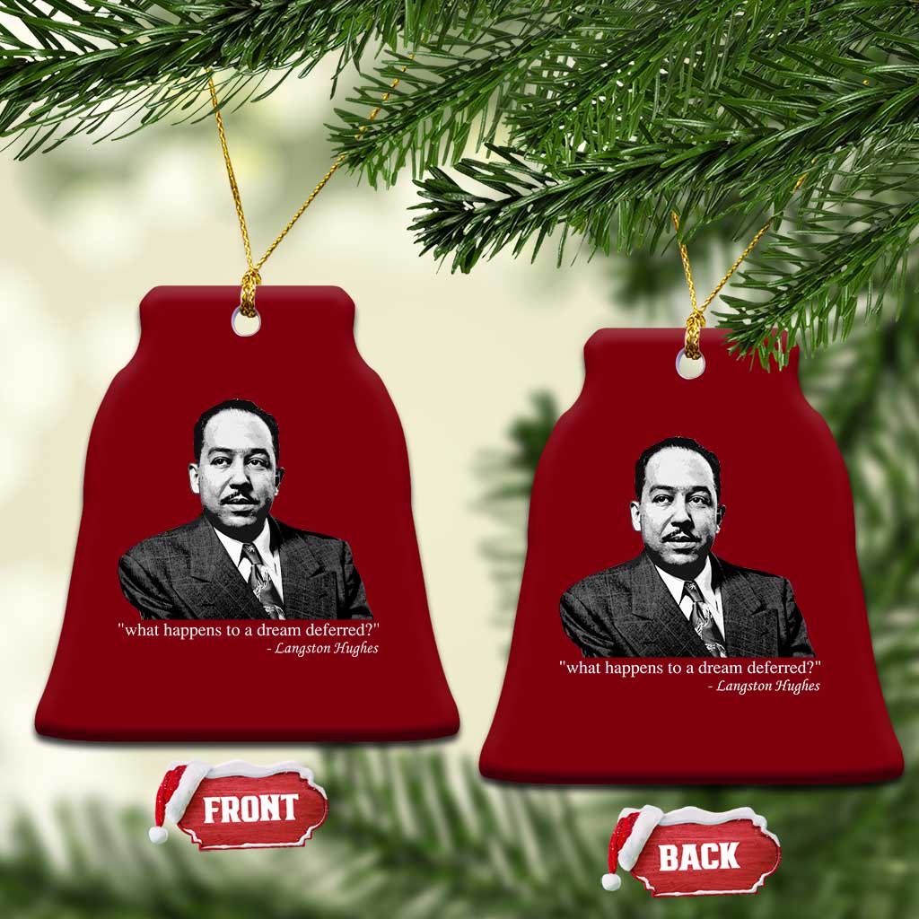 Langston Hughes Ceramic Ornament A Dream Deferred Juneteenth Black History Civil Right - Wonder Print Shop