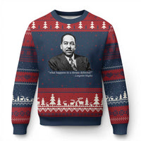 Langston Hughes Ugly Christmas Sweater A Dream Deferred Juneteenth Black History Civil Right - Wonder Print Shop