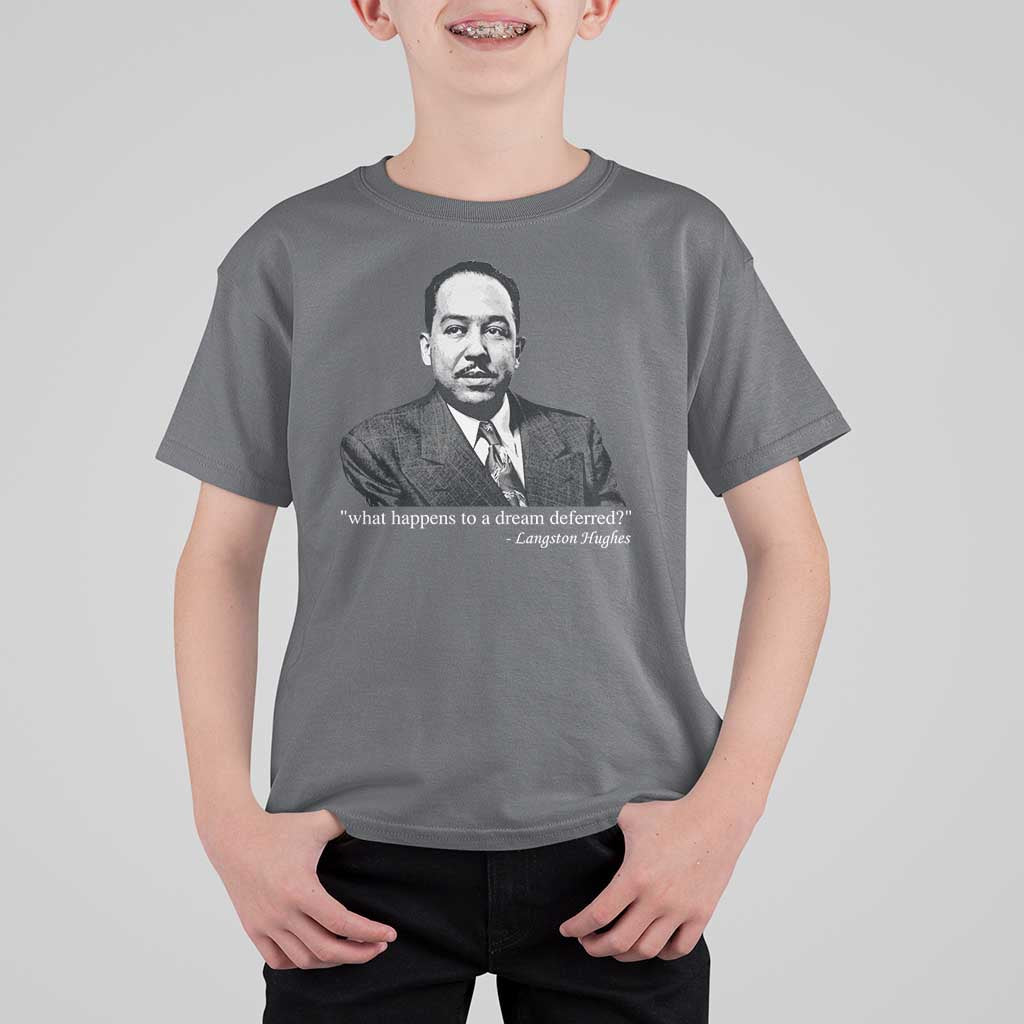 Langston Hughes T Shirt For Kid A Dream Deferred Juneteenth Black History Civil Right
