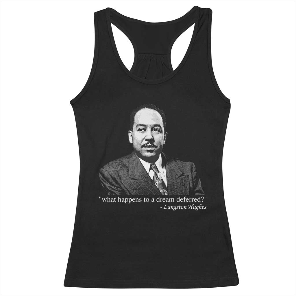 Langston Hughes Racerback Tank Top A Dream Deferred Juneteenth Black History Civil Right