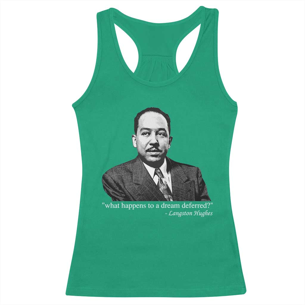 Langston Hughes Racerback Tank Top A Dream Deferred Juneteenth Black History Civil Right