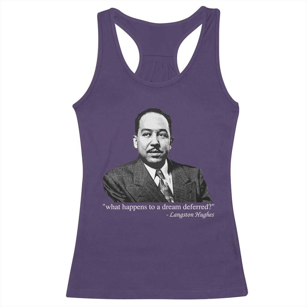Langston Hughes Racerback Tank Top A Dream Deferred Juneteenth Black History Civil Right