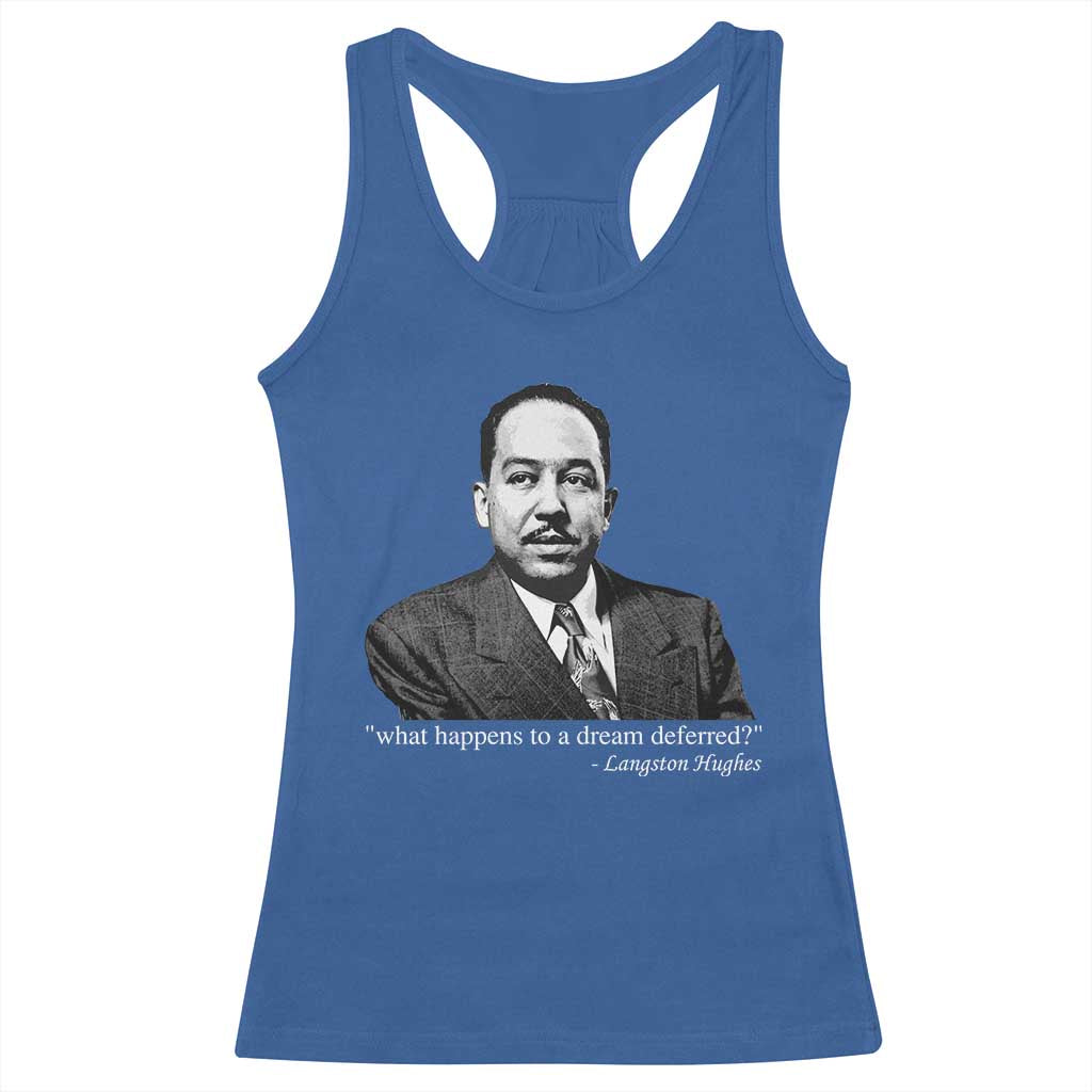 Langston Hughes Racerback Tank Top A Dream Deferred Juneteenth Black History Civil Right