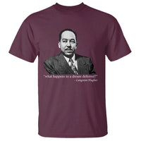 Langston Hughes T Shirt A Dream Deferred Juneteenth Black History Civil Right