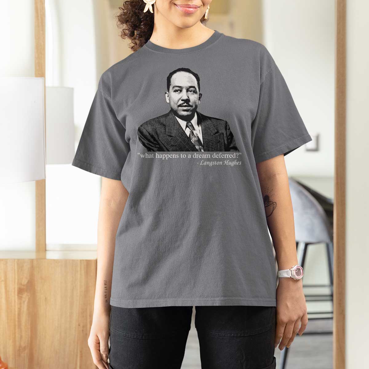 Langston Hughes T Shirt For Women A Dream Deferred Juneteenth Black History Civil Right