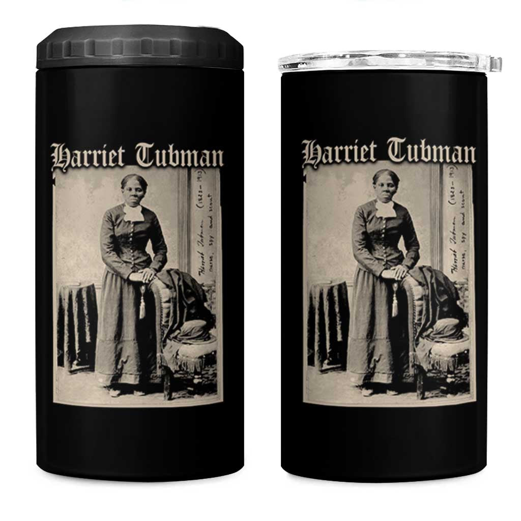 Harriet Tubman 4 in 1 Can Cooler Tumbler Juneteenth Black History Freedom