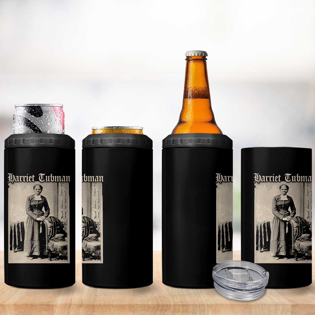 Harriet Tubman 4 in 1 Can Cooler Tumbler Juneteenth Black History Freedom
