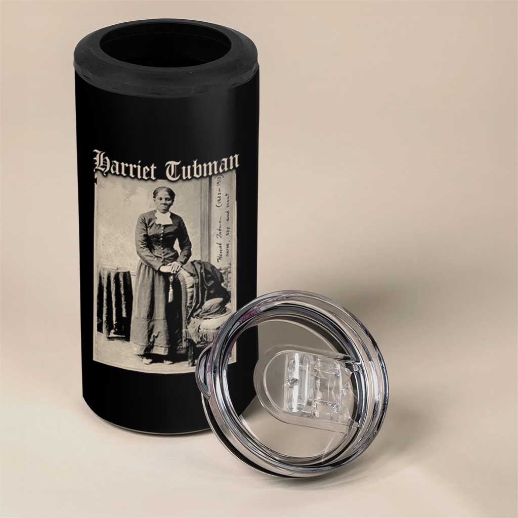 Harriet Tubman 4 in 1 Can Cooler Tumbler Juneteenth Black History Freedom