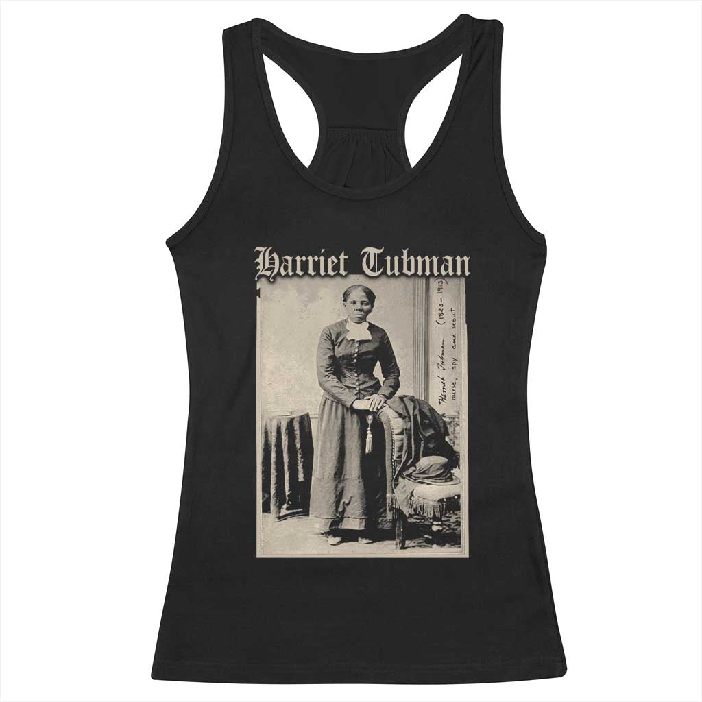 Harriet Tubman Racerback Tank Top Juneteenth Black History Freedom