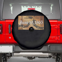 Juneteenth Emancipation Proclamation End of Slavery Spare Tire Cover Black Freedom History